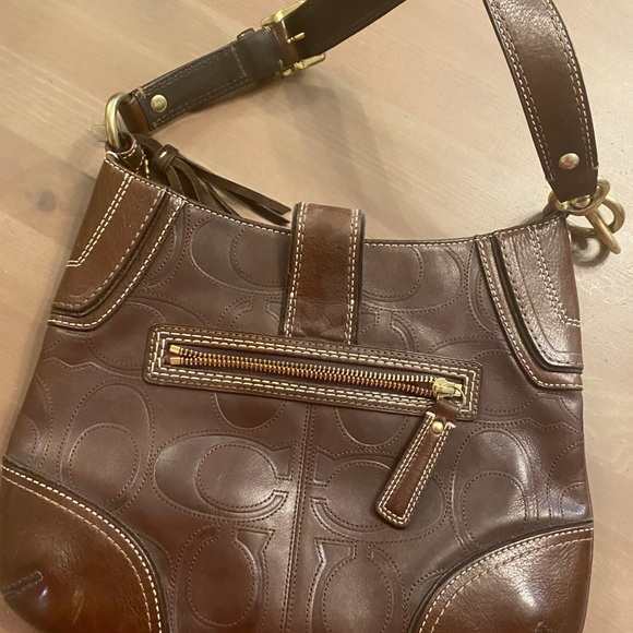 Vintage Lightly Used Leather Coach Purse - Picture 2 of 4